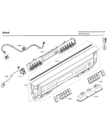 Control Panel parts for Bosch Dishwasher SHE65T52UC/09 from AppliancePartsPros.com