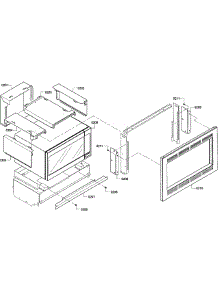 Microwave Framing parts for Bosch Wall Oven HBL5750UC/08 from AppliancePartsPros.com