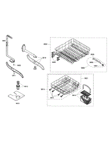 Baskets parts for Bosch Dishwasher SHE42L16UC/22 from AppliancePartsPros.com