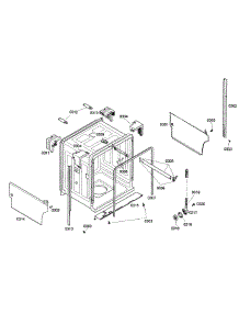 Cabinet parts for Bosch Dishwasher SHE42L16UC/43 from AppliancePartsPros.com