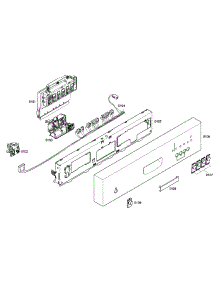 Control Panel parts for Bosch Dishwasher SHE42L16UC/23 from AppliancePartsPros.com