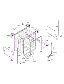 Cabinet parts for Bosch Dishwasher SHE42L16UC/23 from AppliancePartsPros.com
