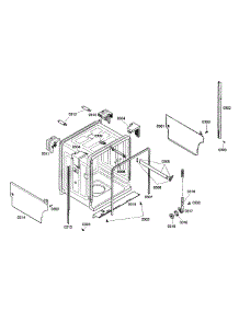 Cabinet parts for Bosch Dishwasher SHE42L16UC/40 from AppliancePartsPros.com