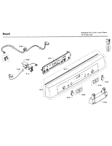Control Panel parts for Bosch Dishwasher SHE3AR72UC/22 from AppliancePartsPros.com