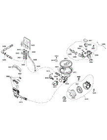 Pump parts for Bosch Dishwasher SHE42L16UC/50 from AppliancePartsPros.com