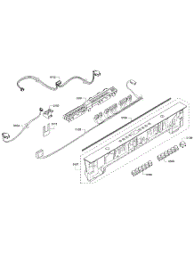 Control Panel parts for Bosch Dishwasher SHX4ATF5UC/12 from AppliancePartsPros.com