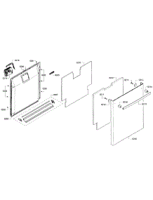Door parts for Bosch Dishwasher SHX4ATF5UC/12 from AppliancePartsPros.com