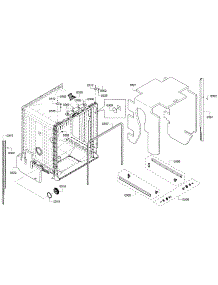 Frame parts for Bosch Dishwasher SHX4ATF5UC/12 from AppliancePartsPros.com