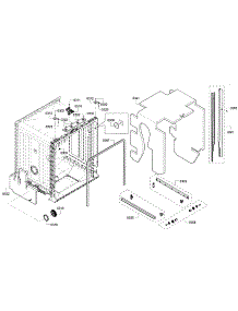 Frame parts for Bosch Dishwasher SHE3ARF5UC/14 from AppliancePartsPros.com