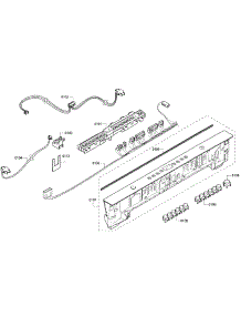 Control Panel parts for Bosch Dishwasher SHX4AT55UC/21 from AppliancePartsPros.com