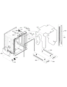 Frame parts for Bosch Dishwasher SHX4AT55UC/21 from AppliancePartsPros.com