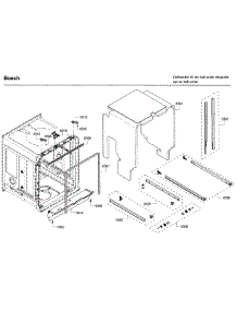 Frame parts for Bosch Dishwasher SHX68T56UC/07 from AppliancePartsPros.com