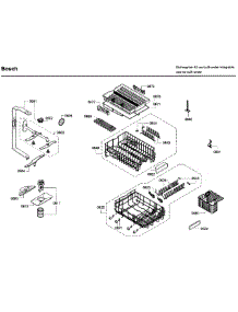 Rack parts for Bosch Dishwasher SPX68U55UC/32 from AppliancePartsPros.com