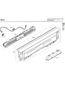 Control Panel parts for Bosch Dishwasher SHE68T52UC/09 from AppliancePartsPros.com