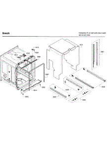 Frame parts for Bosch Dishwasher SHE68T52UC/09 from AppliancePartsPros.com