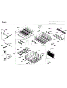 Rack parts for Bosch Dishwasher SHE68T52UC/09 from AppliancePartsPros.com