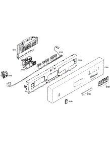 Control Panel parts for Bosch Dishwasher SHE42L16UC/47 from AppliancePartsPros.com