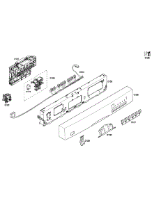 Control Panel parts for Bosch Dishwasher SHE43F12UC/59 from AppliancePartsPros.com