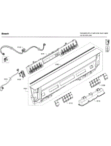 Control Panel parts for Bosch Dishwasher SHE53T52UC/07 from AppliancePartsPros.com