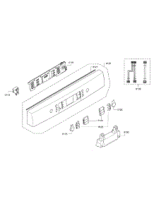 Control Panel parts for Bosch Dishwasher SGE63E15UC/98 from AppliancePartsPros.com