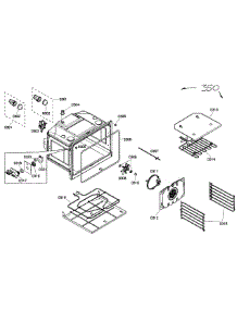 Upper Oven parts for Bosch Wall Oven HBL5620UC/04 from AppliancePartsPros.com