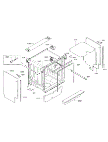 Frame parts for Bosch Dishwasher SGE63E15UC/98 from AppliancePartsPros.com