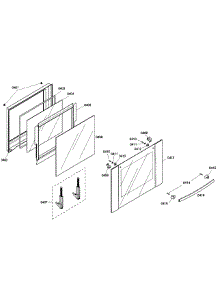 Upper Door parts for Bosch Wall Oven HBL5620UC/04 from AppliancePartsPros.com