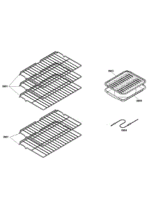 Shelfs parts for Bosch Wall Oven HBL5620UC/04 from AppliancePartsPros.com