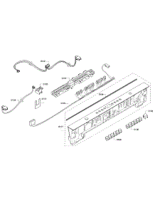 Control Panel parts for Bosch Dishwasher SHX4AT55UC/20 from AppliancePartsPros.com
