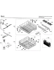 Rack parts for Bosch Dishwasher SHE53T52UC/07 from AppliancePartsPros.com