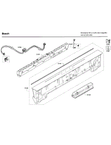 Control Panel parts for Bosch Dishwasher SHX68T56UC/09 from AppliancePartsPros.com