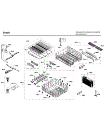 Rack parts for Bosch Dishwasher SHX68T56UC/09 from AppliancePartsPros.com