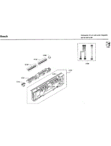 Control Panel parts for Bosch Dishwasher SPX68U55UC/37 from AppliancePartsPros.com