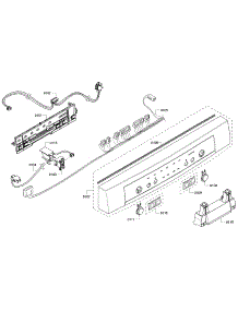 Control Panel parts for Bosch Dishwasher SHE3AR52UC/18 from AppliancePartsPros.com