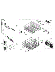 Rack parts for Bosch Dishwasher SHE3AR52UC/18 from AppliancePartsPros.com