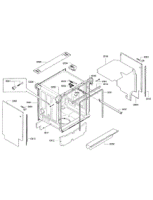 Frame parts for Bosch Dishwasher SGE63E15UC/A3 from AppliancePartsPros.com