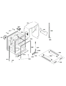 Cabinet parts for Bosch Dishwasher SHE43F12UC/59 from AppliancePartsPros.com