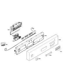 Control Panel parts for Bosch Dishwasher SHE43C05UC/47 from AppliancePartsPros.com