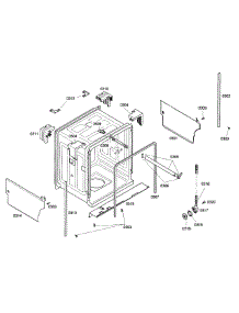 Cabinet parts for Bosch Dishwasher SHE43C05UC/38 from AppliancePartsPros.com