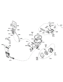 Pump parts for Bosch Dishwasher SHE43C05UC/38 from AppliancePartsPros.com