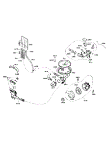 Pump parts for Bosch Dishwasher SHE43C05UC/40 from AppliancePartsPros.com