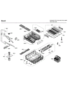 Rack parts for Bosch Dishwasher SGE68U55UC/C9 from AppliancePartsPros.com