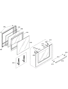 Lower Door parts for Bosch Wall Oven HBL5620UC/02 from AppliancePartsPros.com