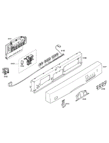 Control Panel parts for Bosch Dishwasher SHE44C06UC/40 from AppliancePartsPros.com