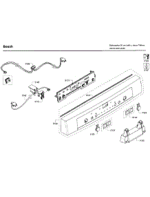 Control Panel parts for Bosch Dishwasher SHE3AR76UC/22 from AppliancePartsPros.com
