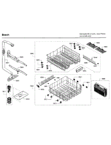 Rack parts for Bosch Dishwasher SHE3AR76UC/22 from AppliancePartsPros.com