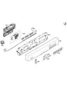 Control Panel parts for Bosch Dishwasher SHE43F12UC/56 from AppliancePartsPros.com