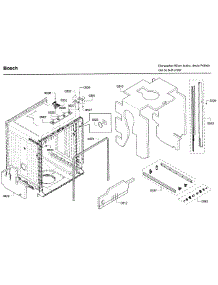 Frame parts for Bosch Dishwasher SHE3AR75UC/22 from AppliancePartsPros.com