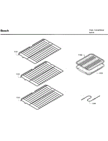 Rack parts for Bosch Wall Oven HBL5760UC/09 from AppliancePartsPros.com