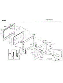 Door parts for Bosch Wall Oven HBL5451UC/03 from AppliancePartsPros.com